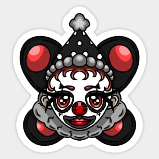 Mothman clown Sticker